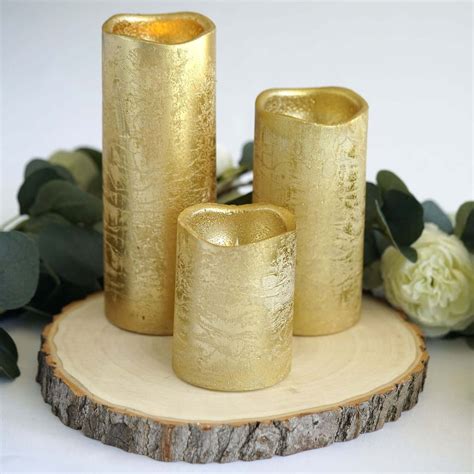 gold battery operated candles|gold flameless candles.